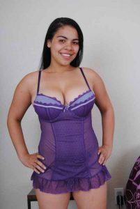 hot indian sex chat model posing in purple lingerie for her hot model photo shoot